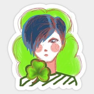 Ireland's face Sticker